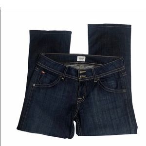 Hudson Dark Wash Signature Boot Cut Jeans 29